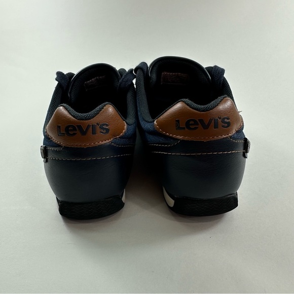 Levi’s Blue Denim Leather Fashion Sneakers Size 8.5 Mens 51763472U - Picture 3 of 7